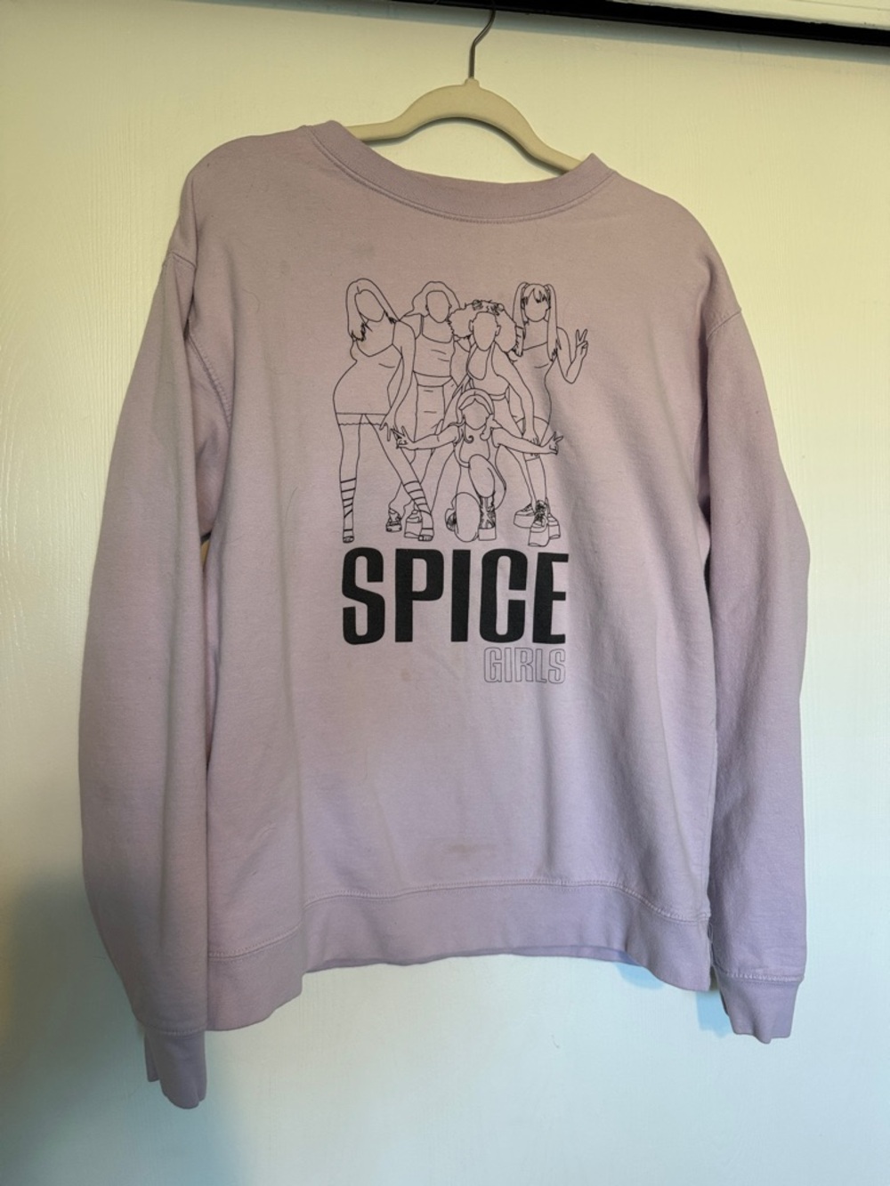 Spice Girls Lilac Graphic Crewneck Sweatshirt - Unbranded